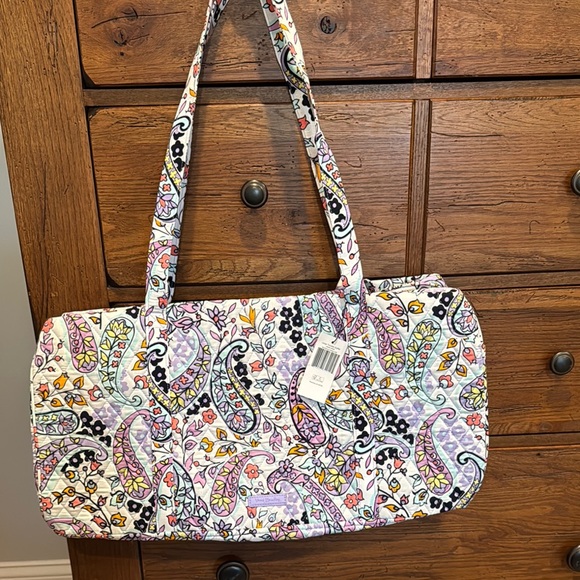 Vera Bradley Handbags - Vera Bradley Maddalena paisley soft large traveler duffel overnight bag NWT